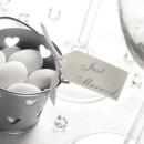 10 kleine Anhänger "Just Married" in ivory